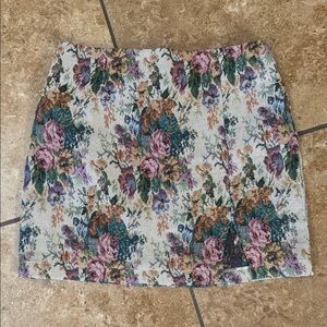 WILD FABLE - Floral Tapestry Mini Skirt